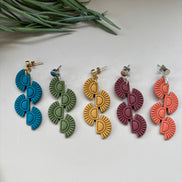 Marlo | Textured Statement Dangle Earrings