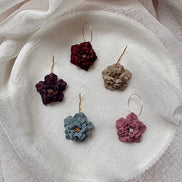 Tilly | Floral Hoop Earrings Large
