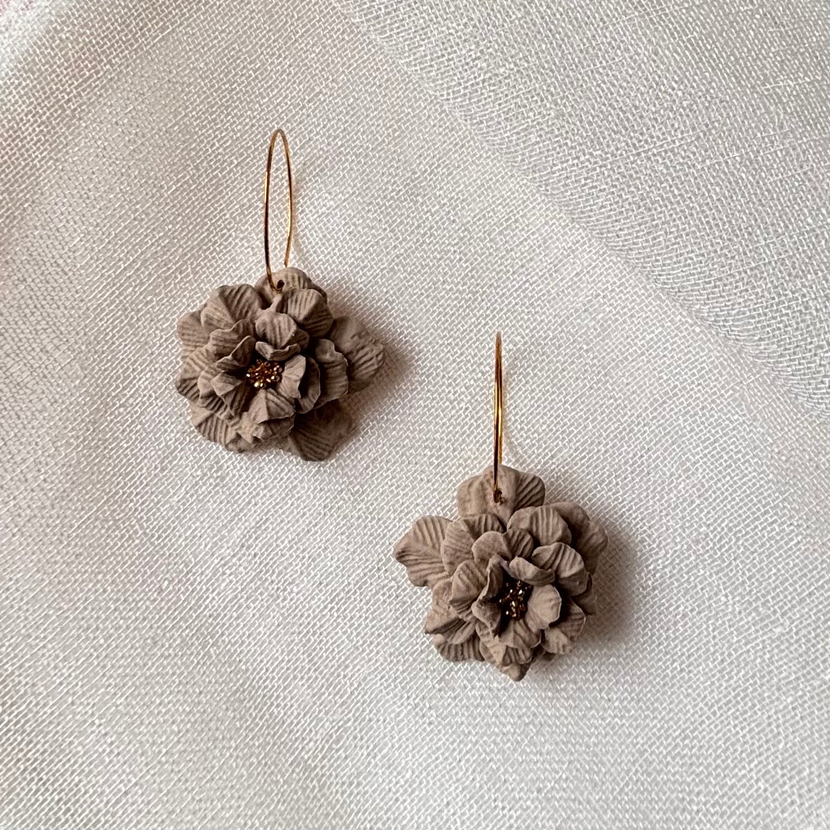 Tilly | Floral Hoop Earrings Large