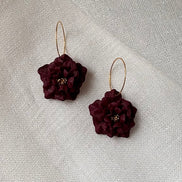 Tilly | Floral Hoop Earrings Large