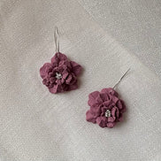 Tilly | Floral Hoop Earrings Large
