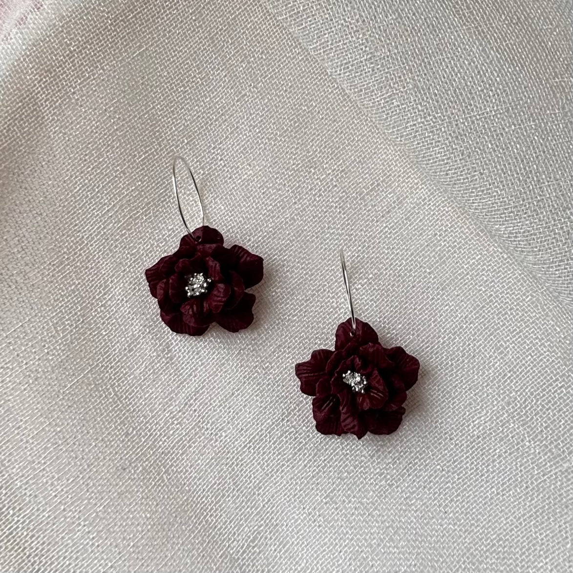 Tilly | Floral Hoop Earrings Medium