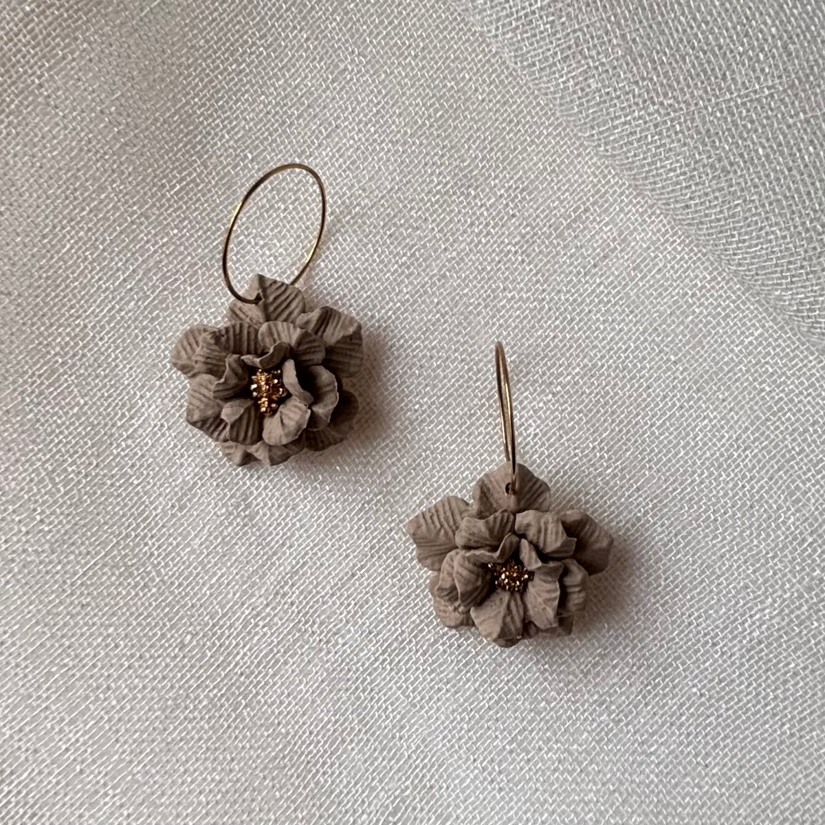 Tilly | Floral Hoop Earrings Medium