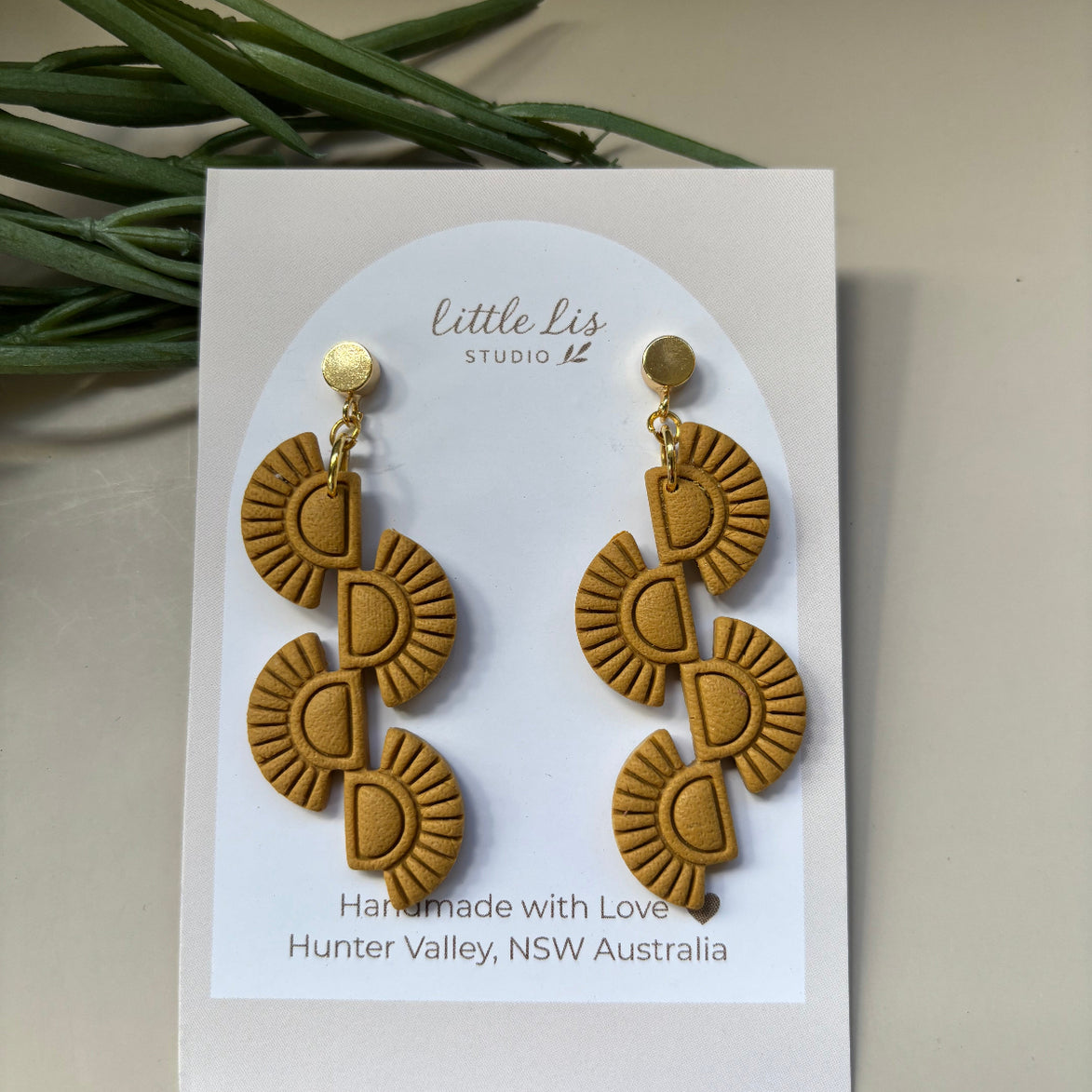 Marlo | Textured Statement Dangle Earrings