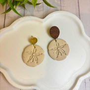 Seaside Stories | Sand Dollar Dangle Earrings